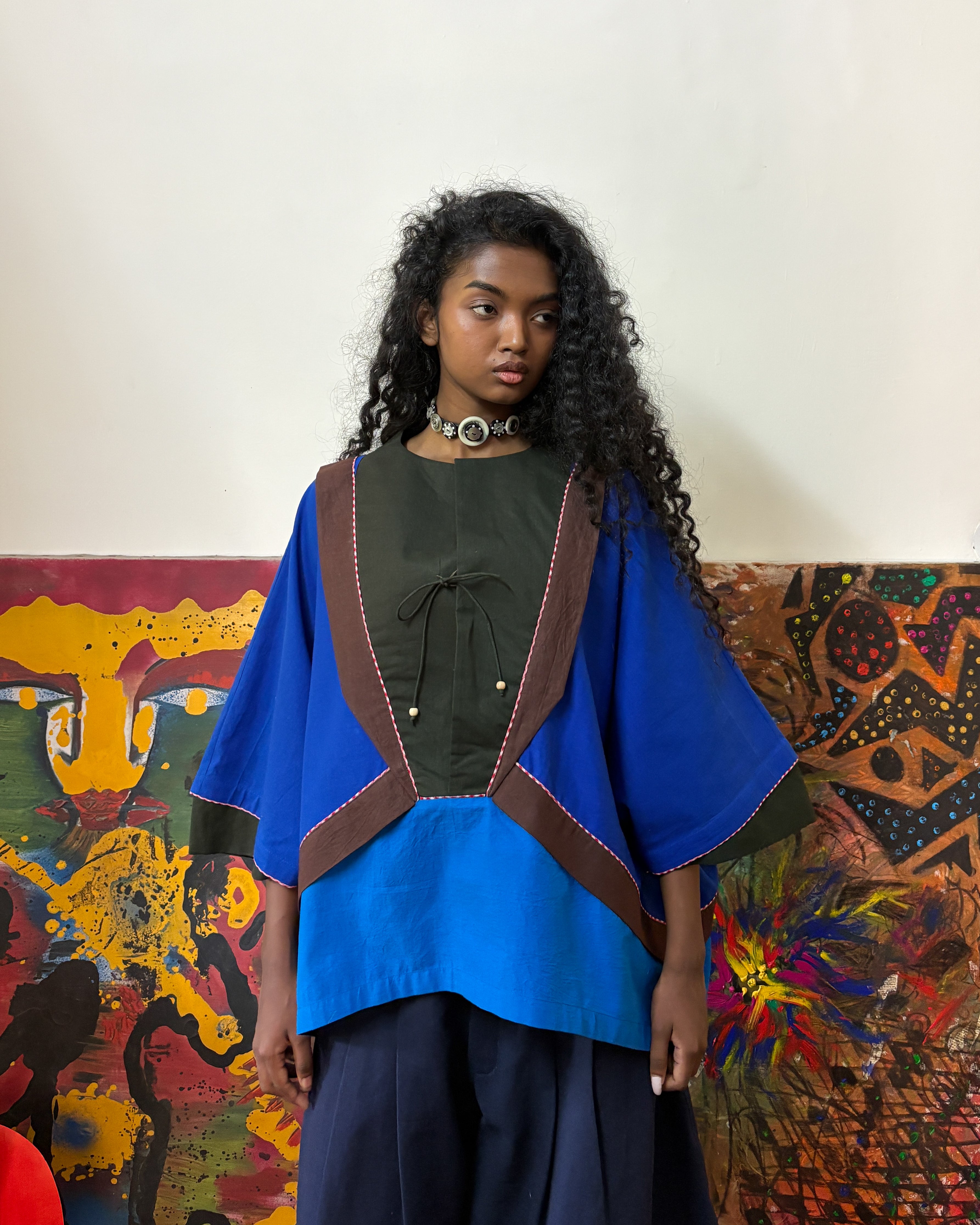 Tinker top - forest green bib