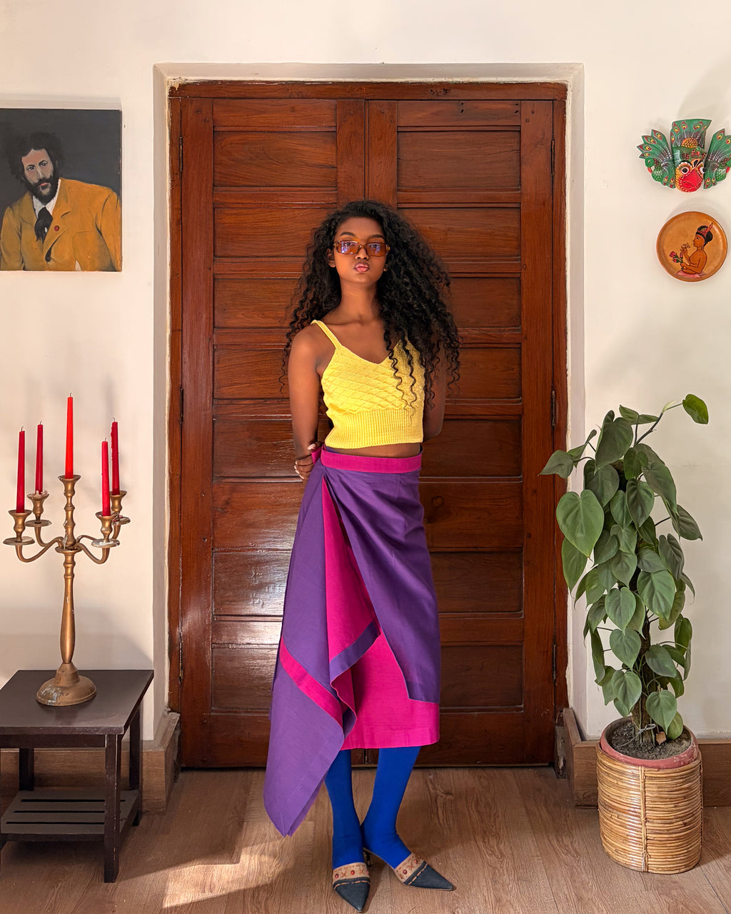 Oru wrap skirt - purple