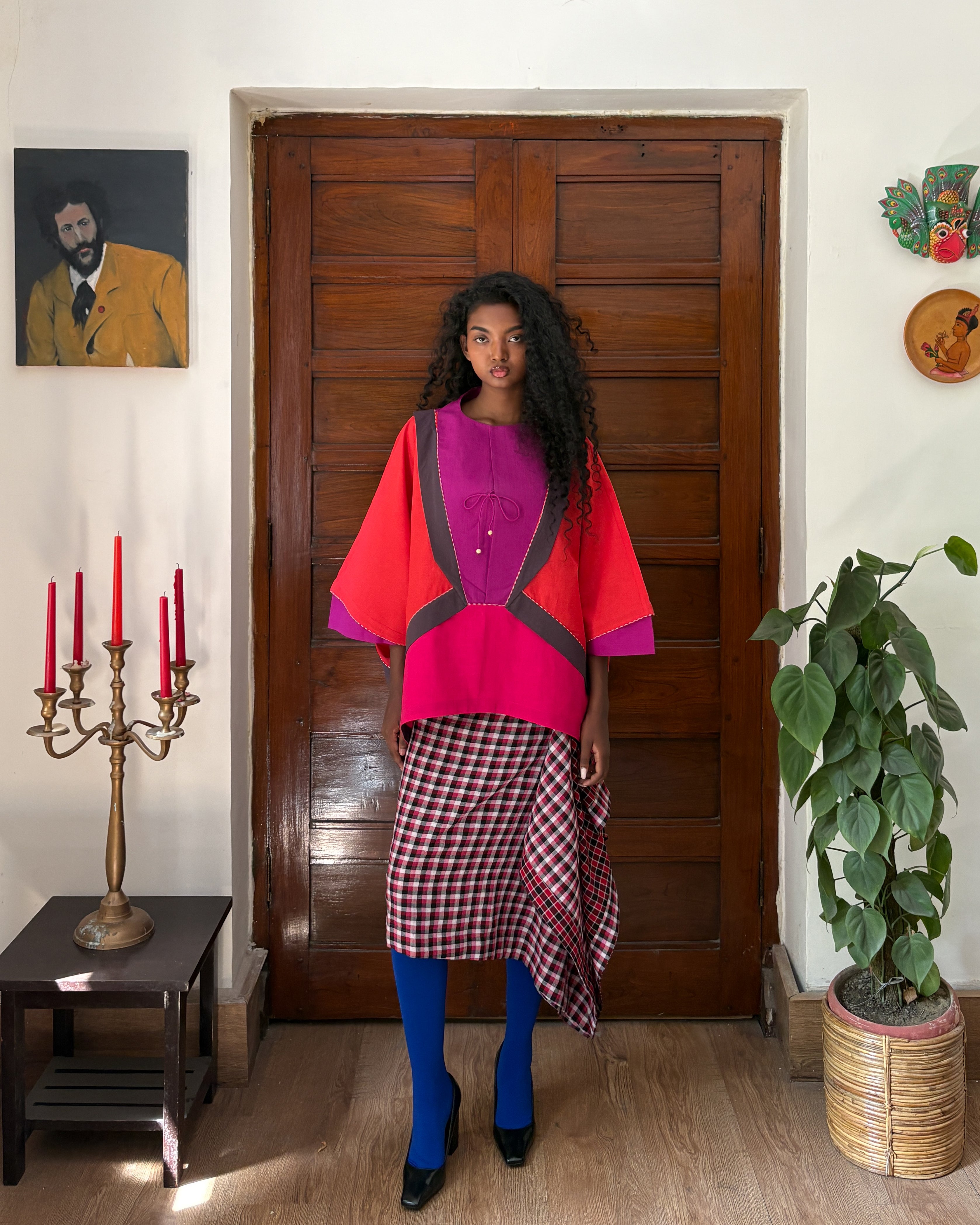 Tinker top - magenta bib
