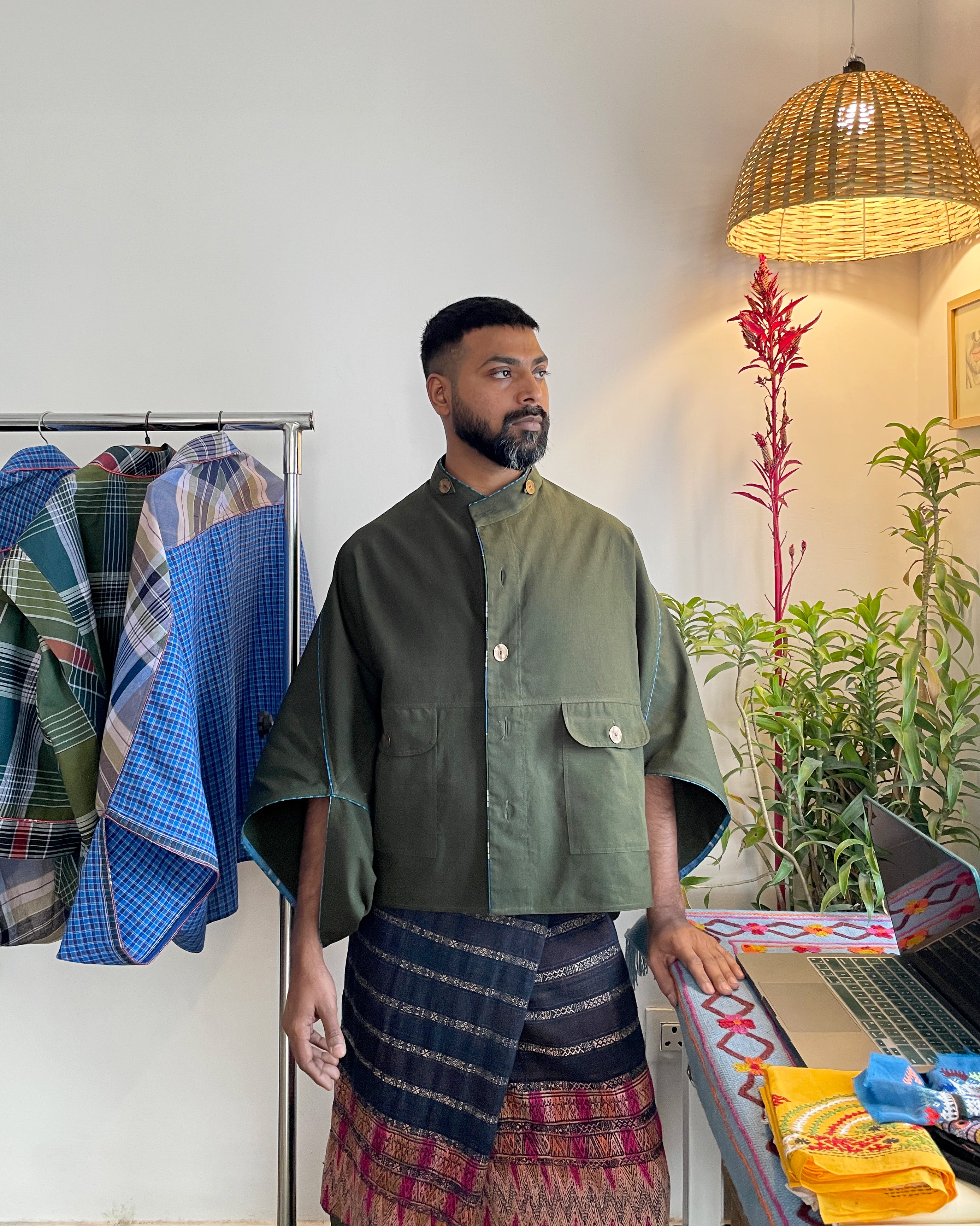 Bloom shacket - olive