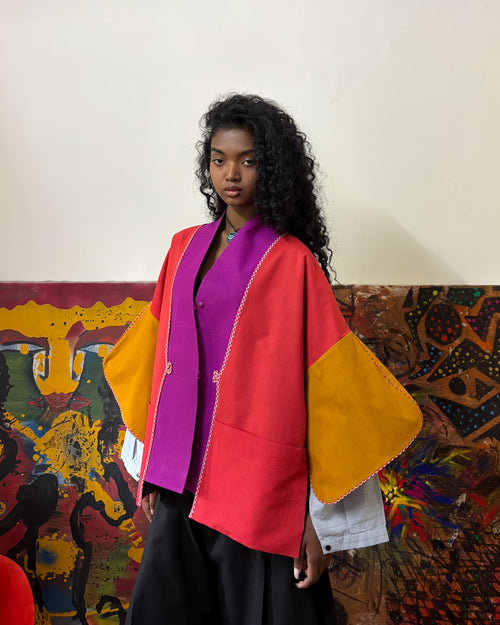 Betsu shacket - magenta