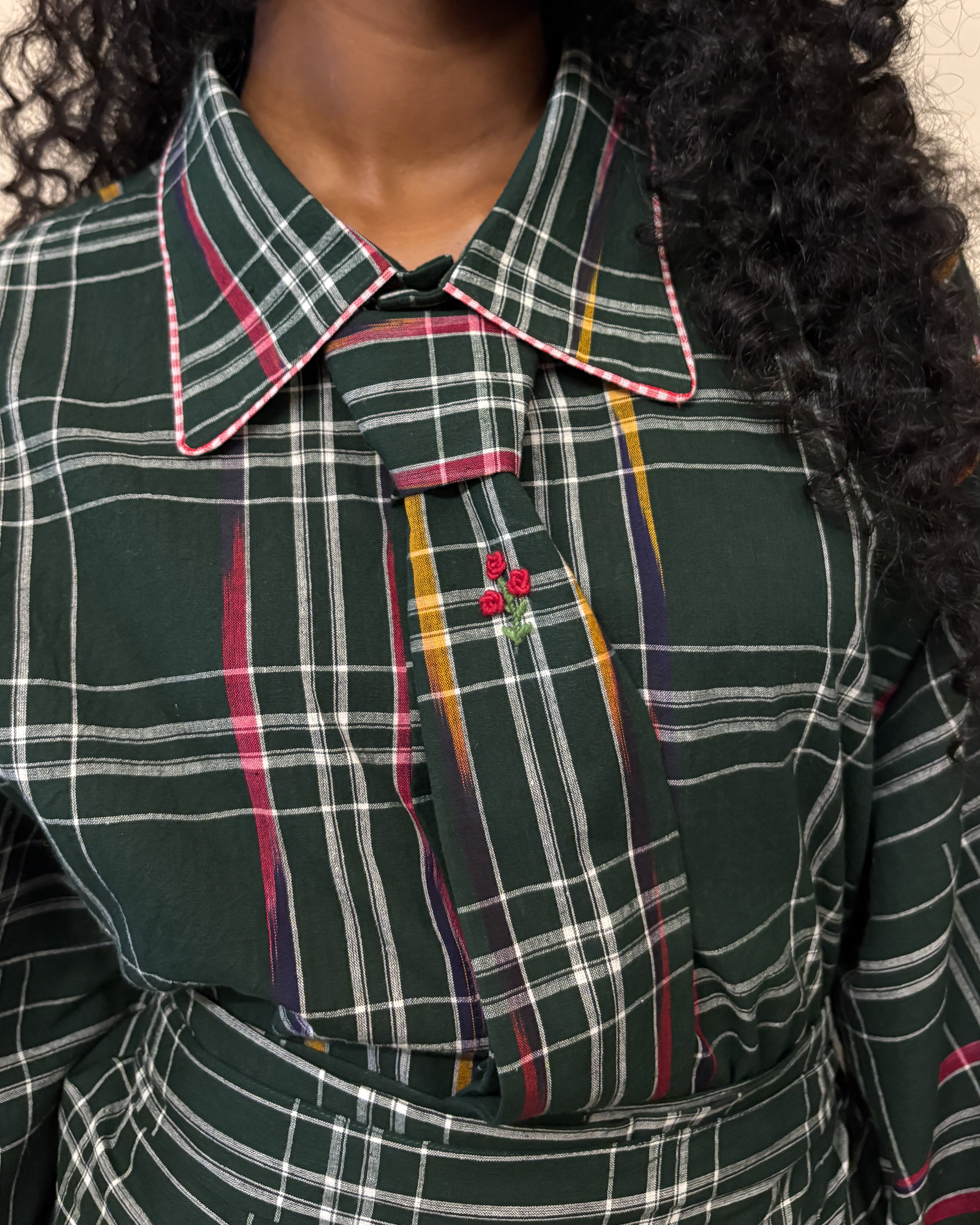 S'cool shirt - green check