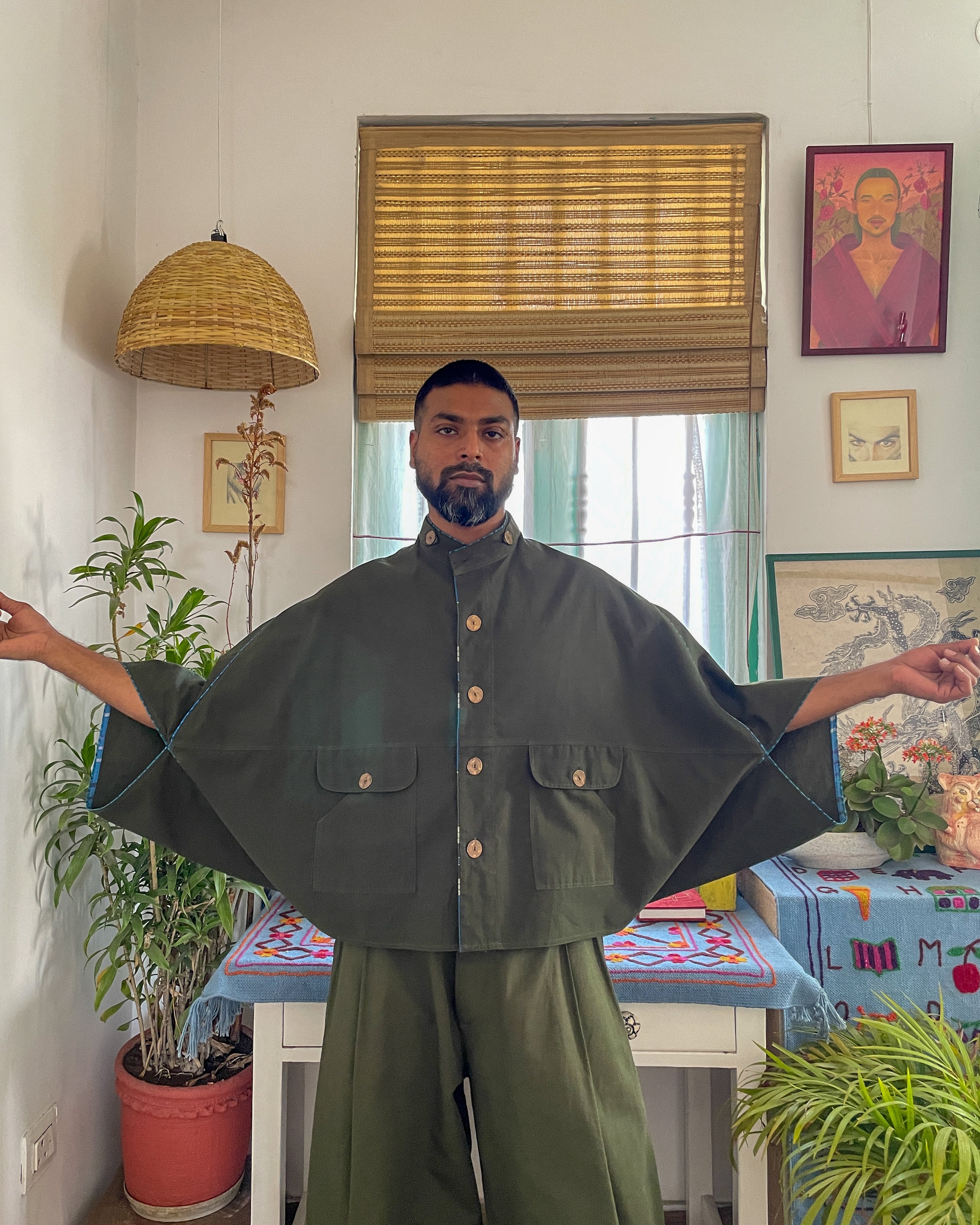 Bloom shacket - olive