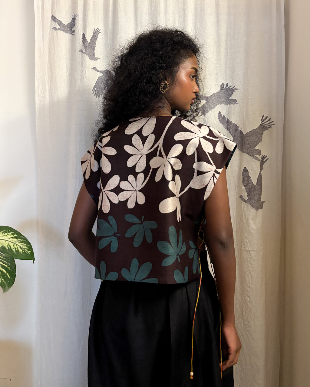 Reversible picnic top - floral