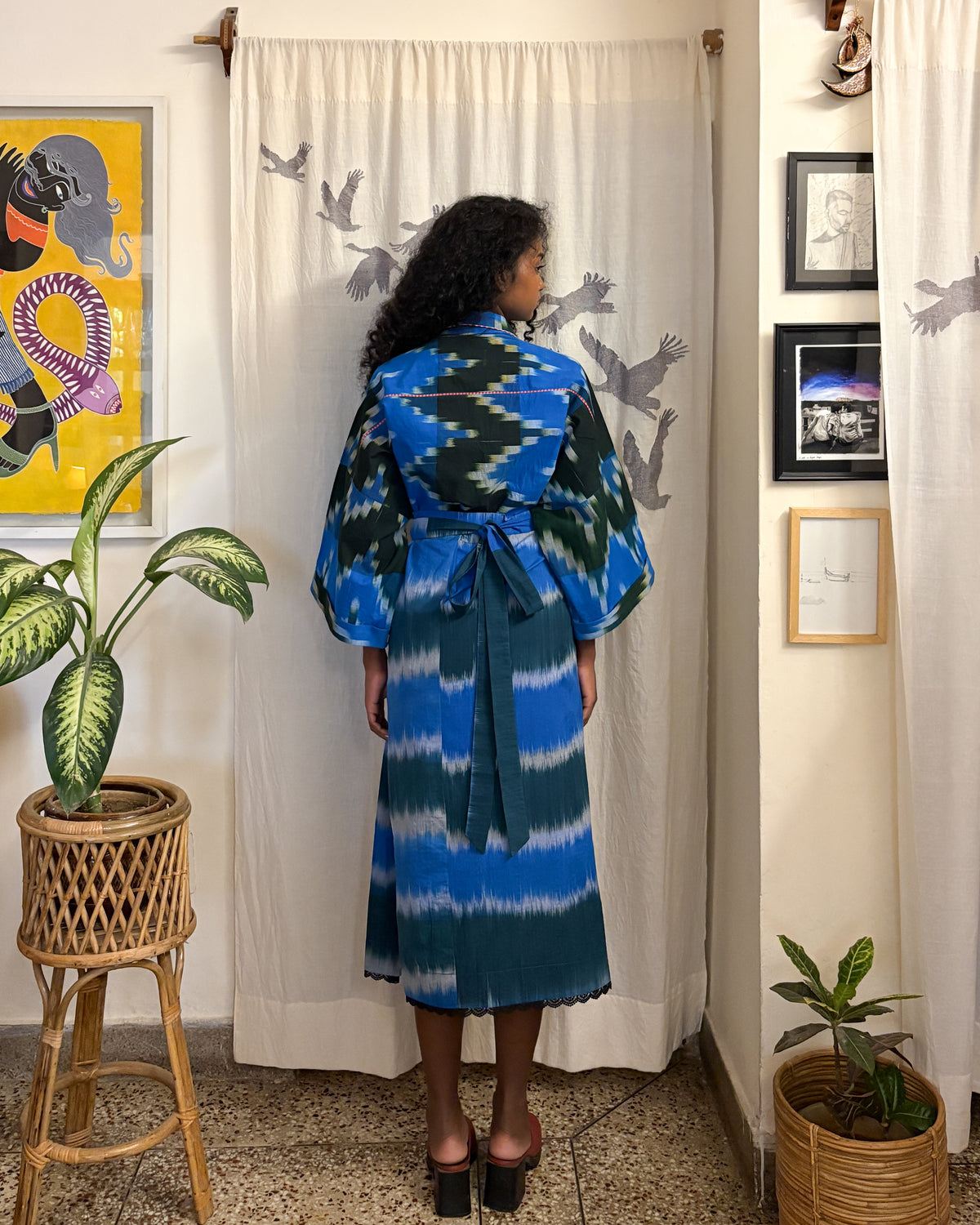 One-of-one wrap skirt - reversible