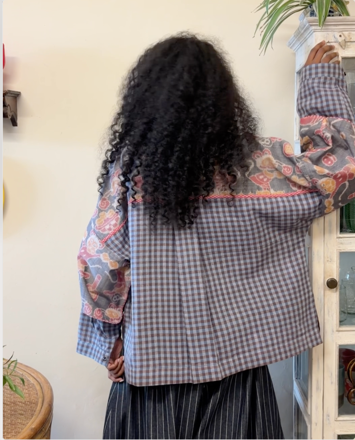 Betsu shacket - ikat cotton