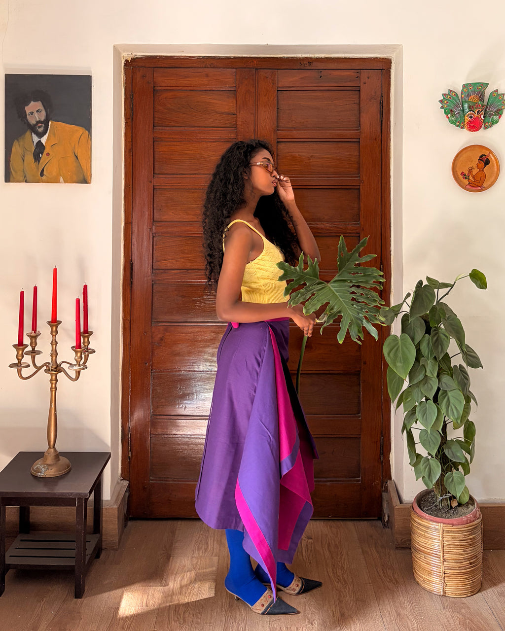 Oru wrap skirt - purple