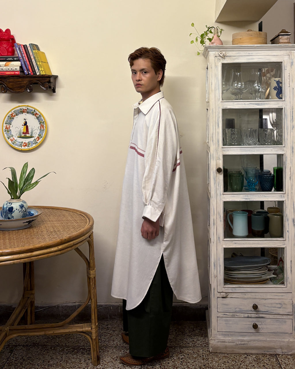 Pathani shirt - white