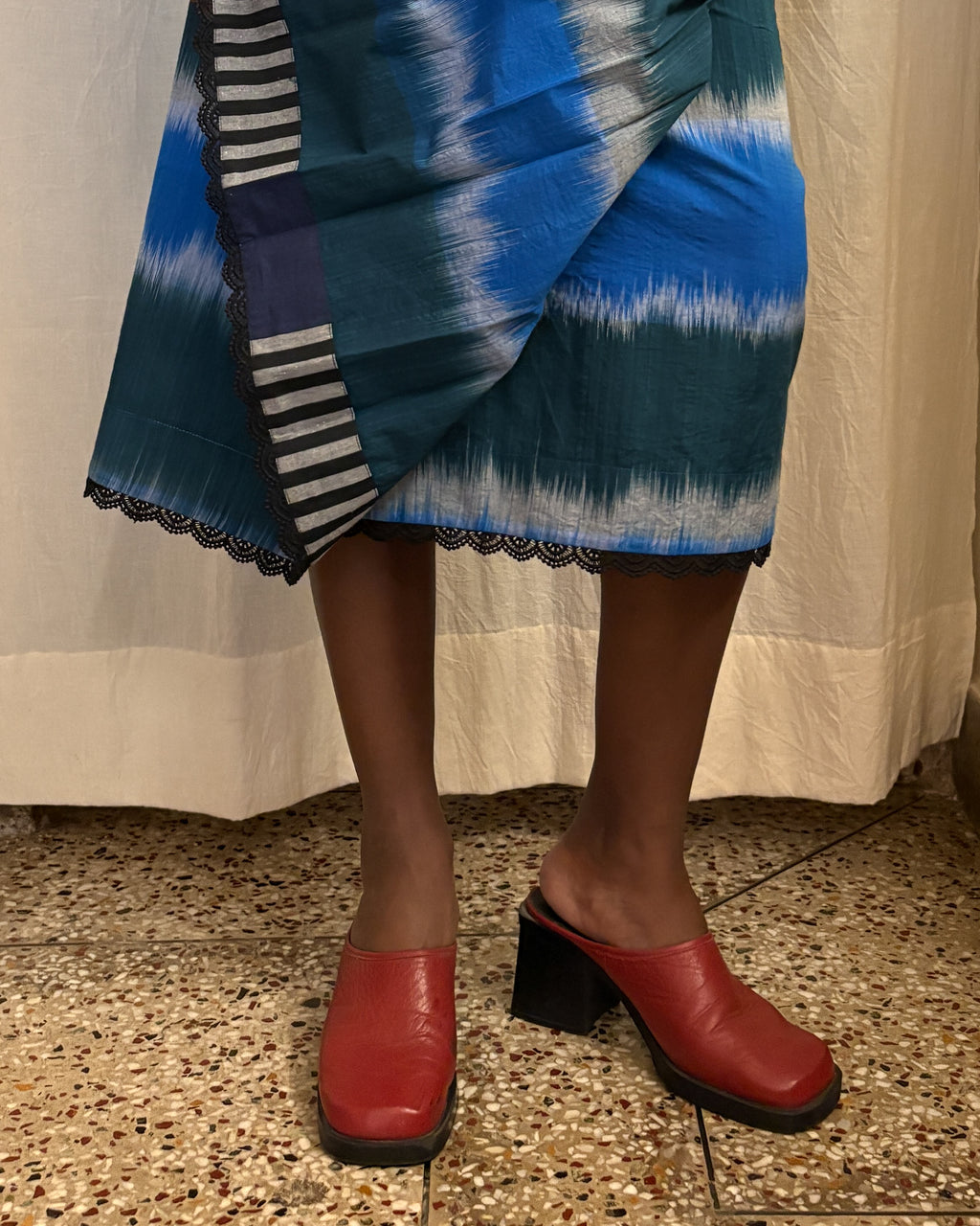 One-of-one wrap skirt - reversible