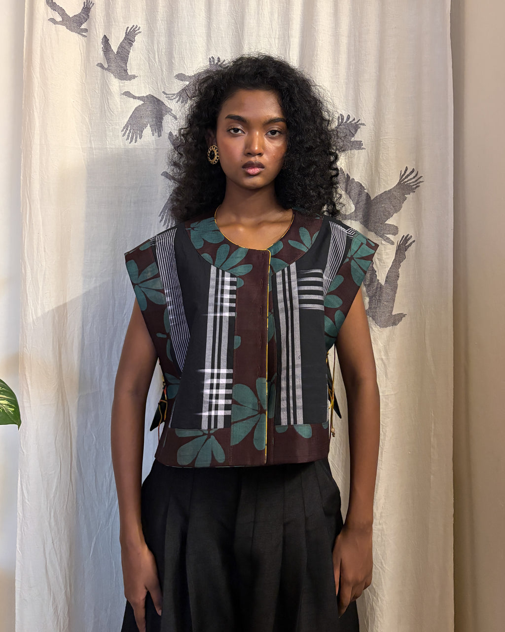 Reversible picnic top - floral