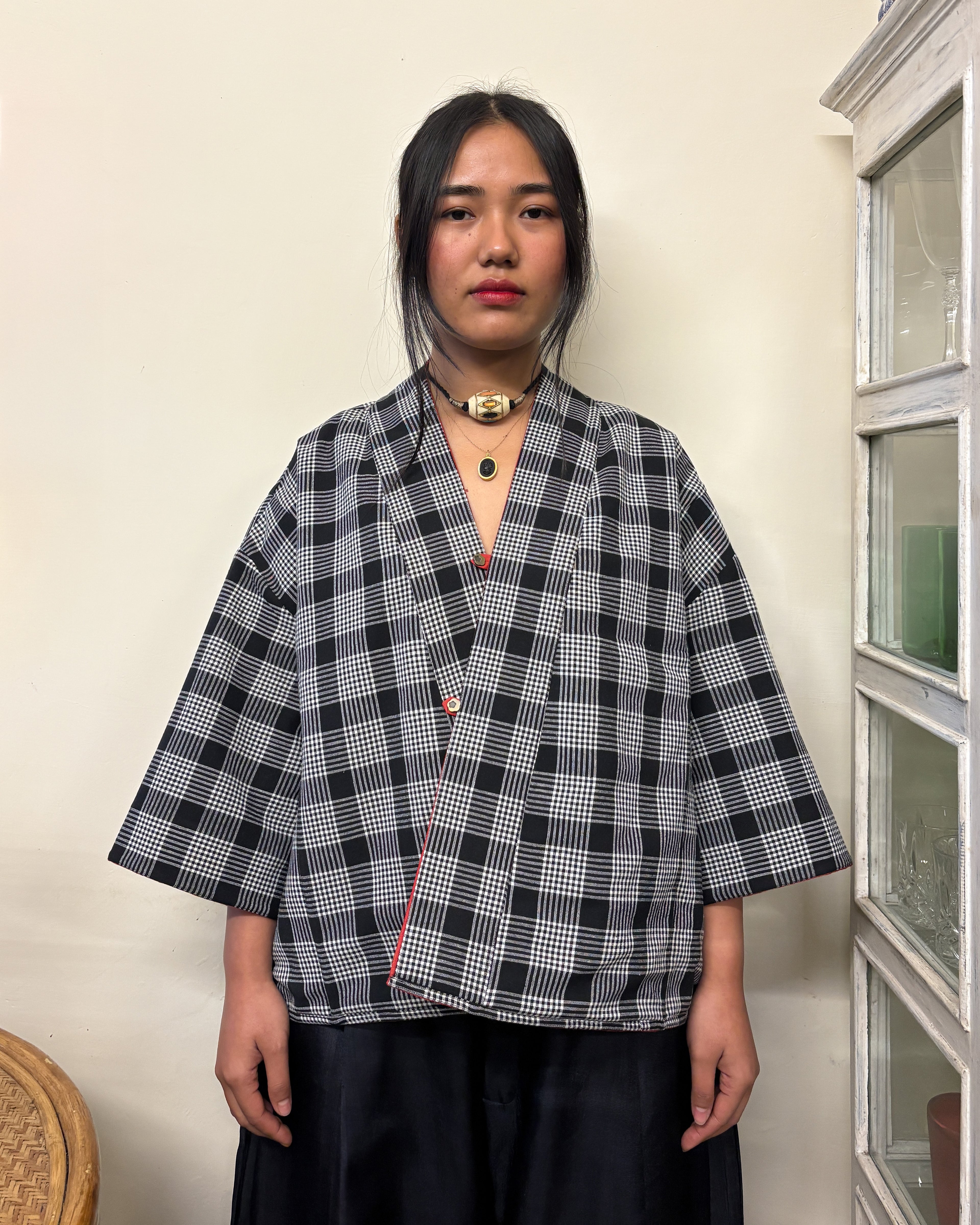 Gul Shacket — Black | Handwoven Muga Silk