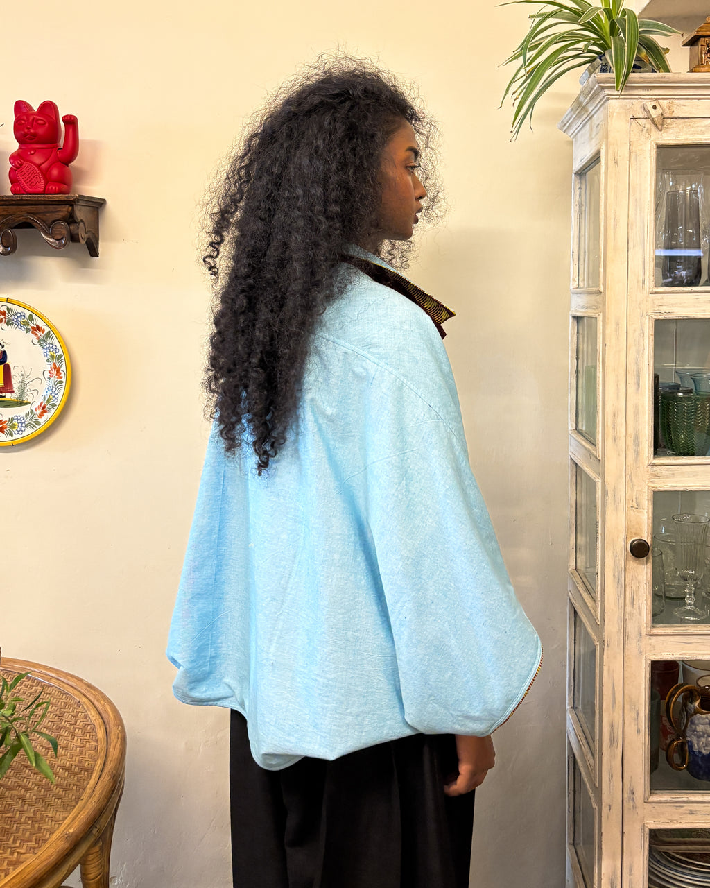 Reversible bloom shirt - color block