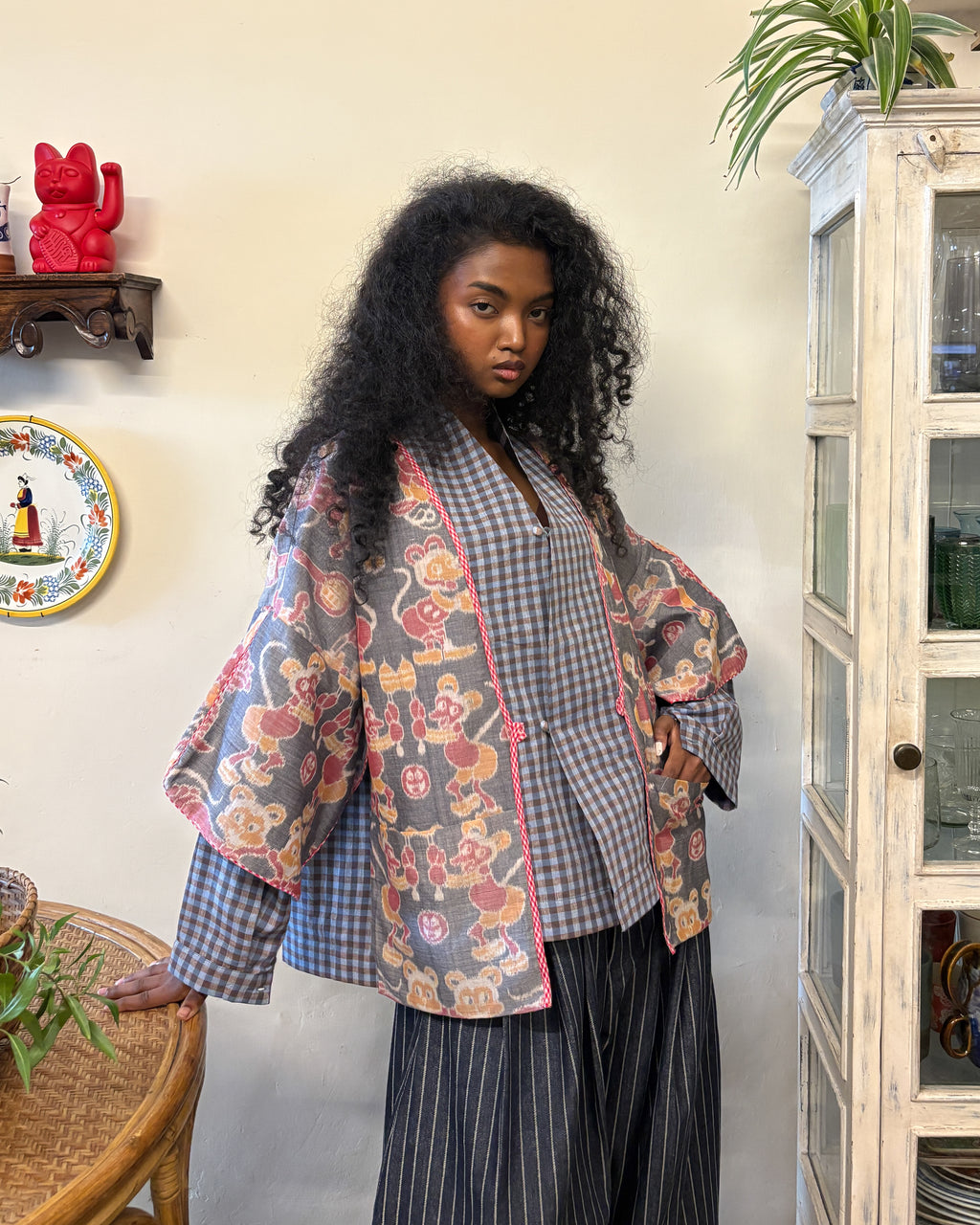 Betsu shacket - ikat cotton