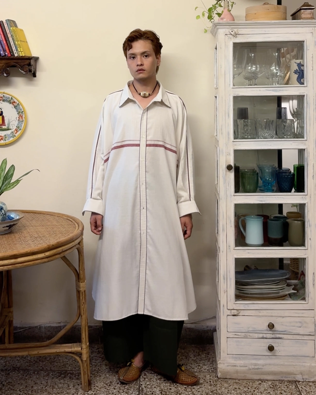 Pathani shirt - white