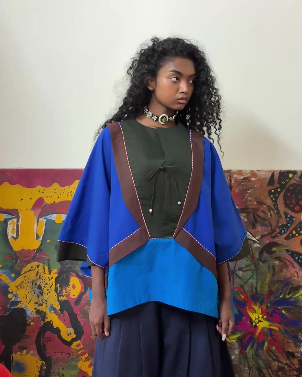 Tinker top - forest green bib