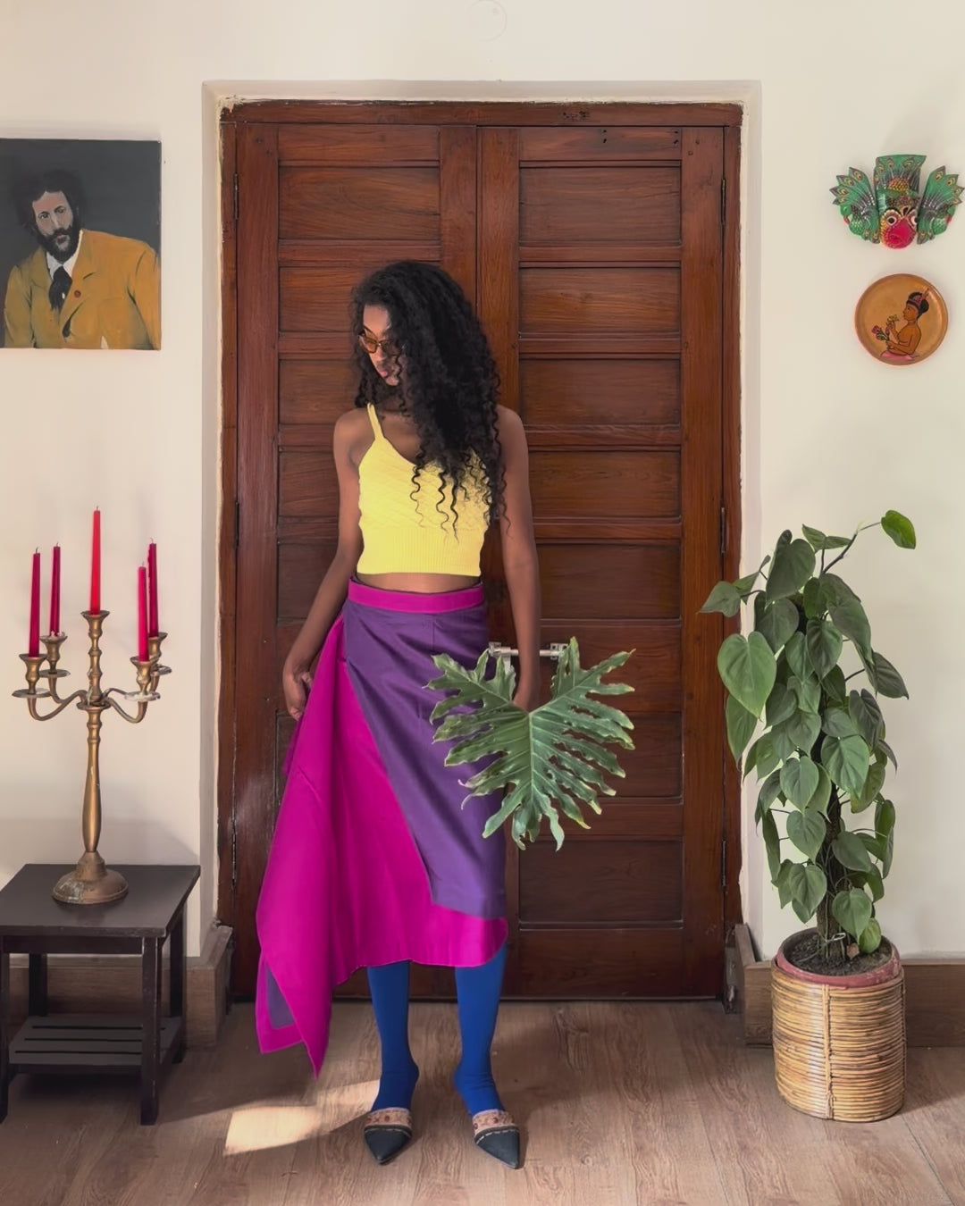 Oru wrap skirt - purple