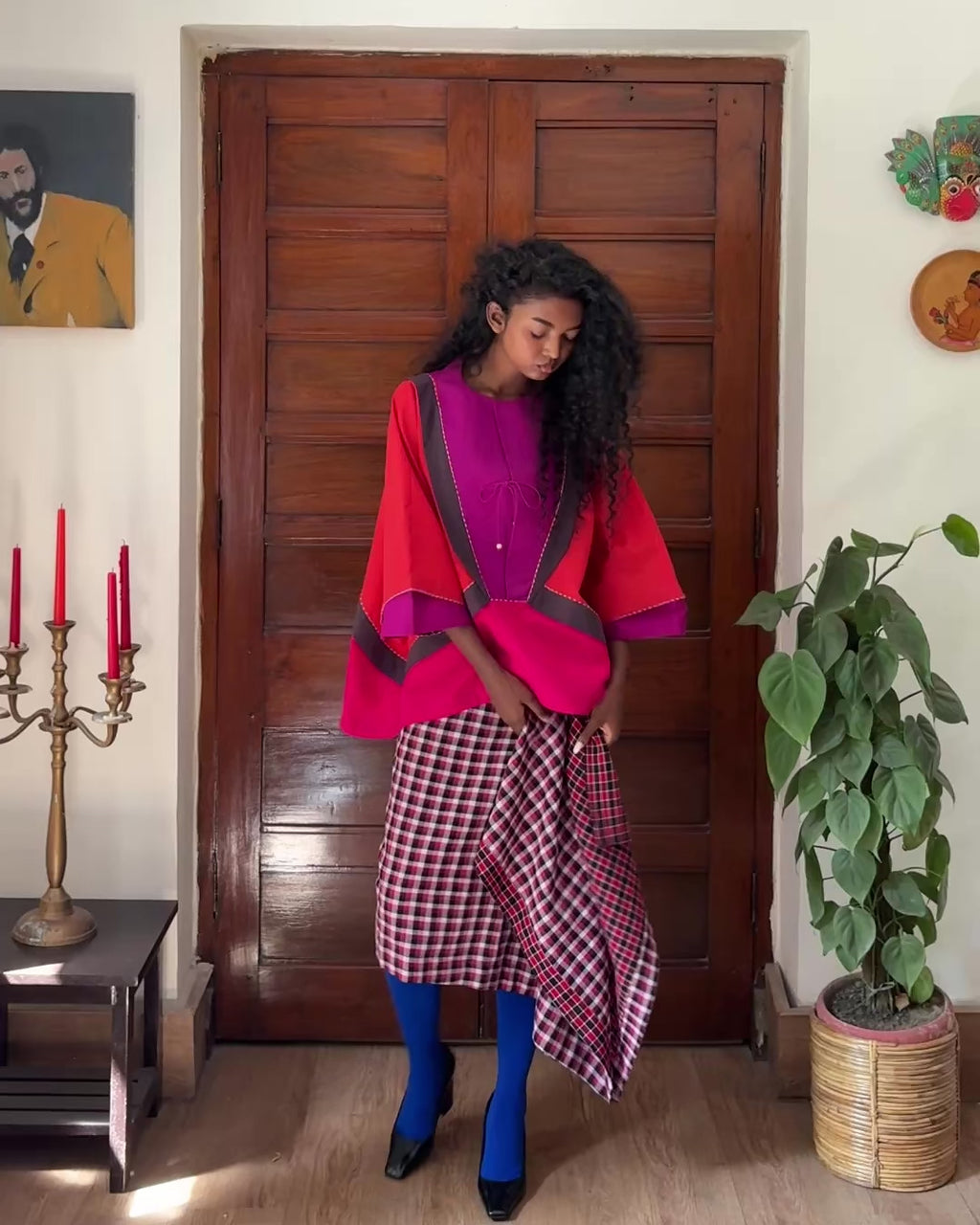 Tinker top - magenta bib